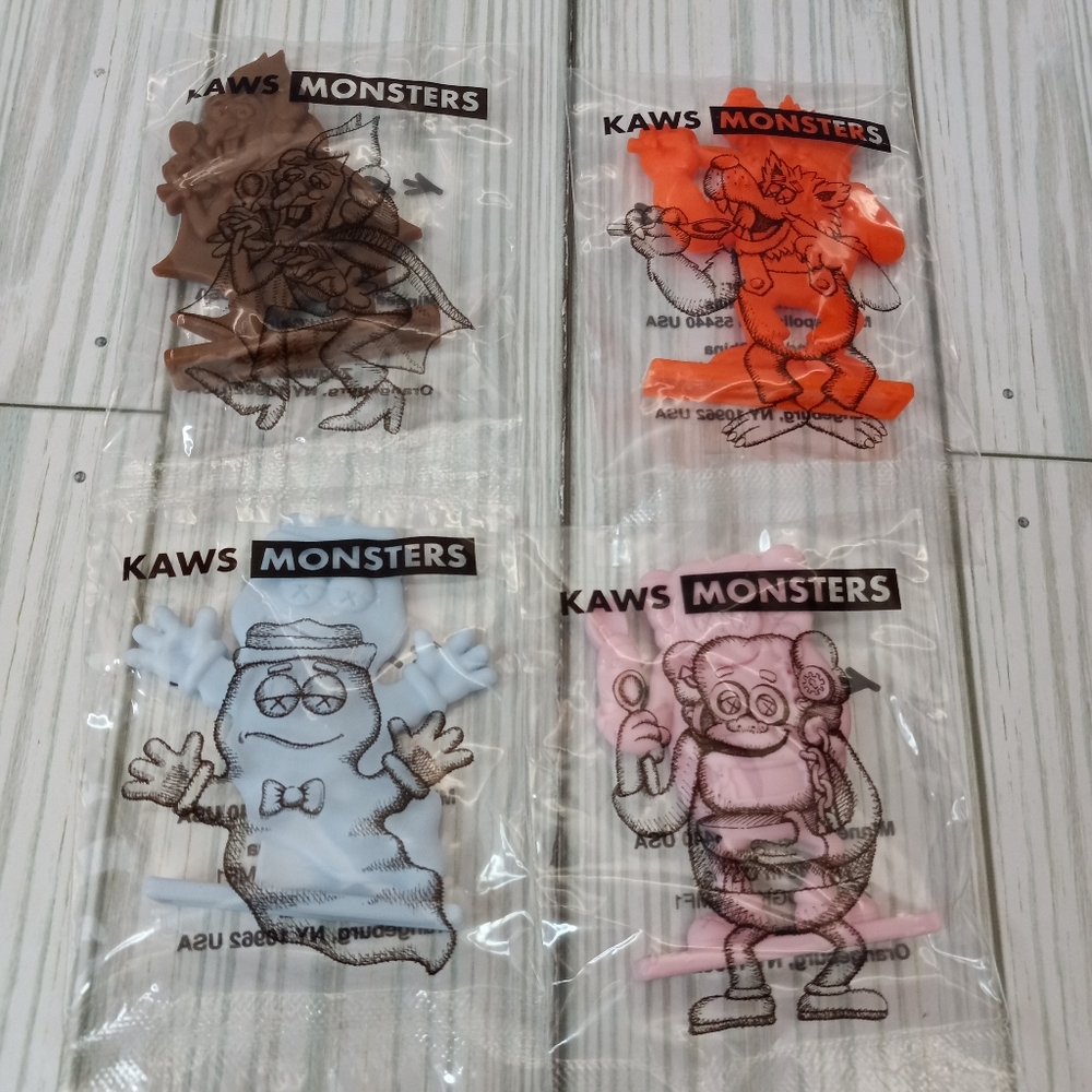 KAWS Monsters Figures Set (All 4) Limited Edition General Mills 2022 Sealed